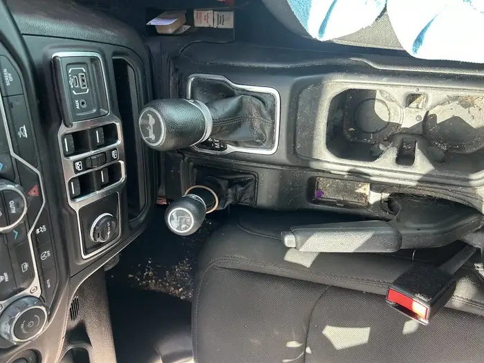 Dirty vehicle interior before detailing